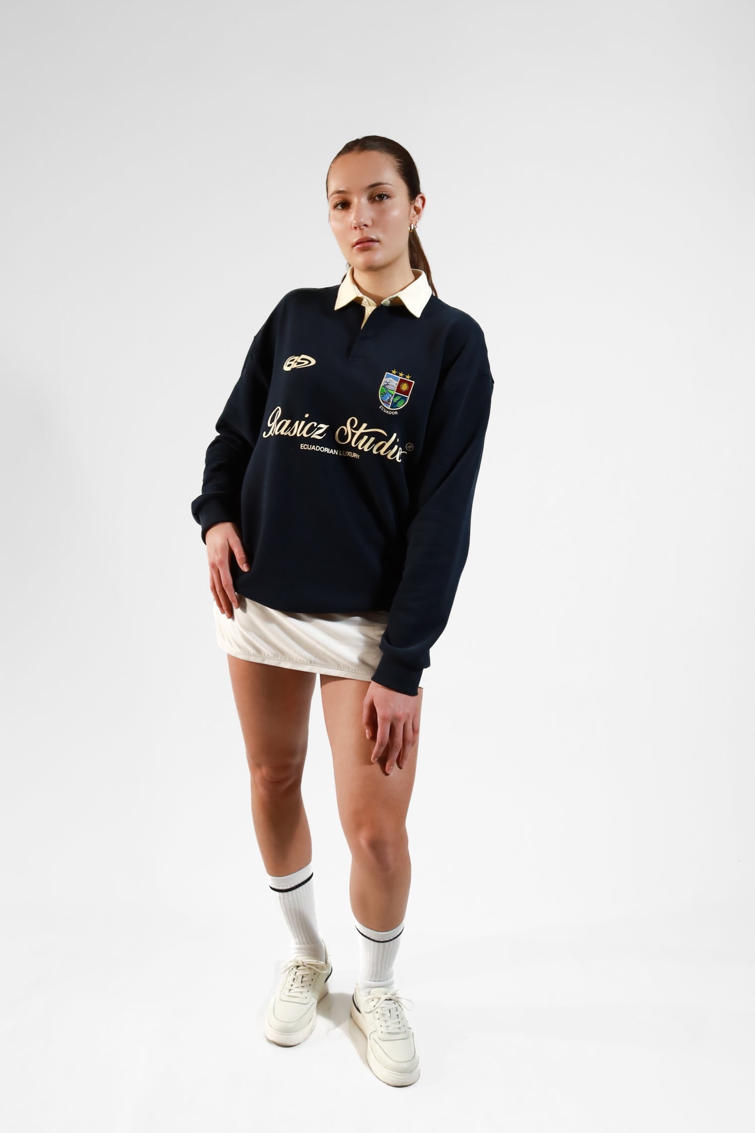UNITED LONGSLEEVE POLO NAVY BLUE