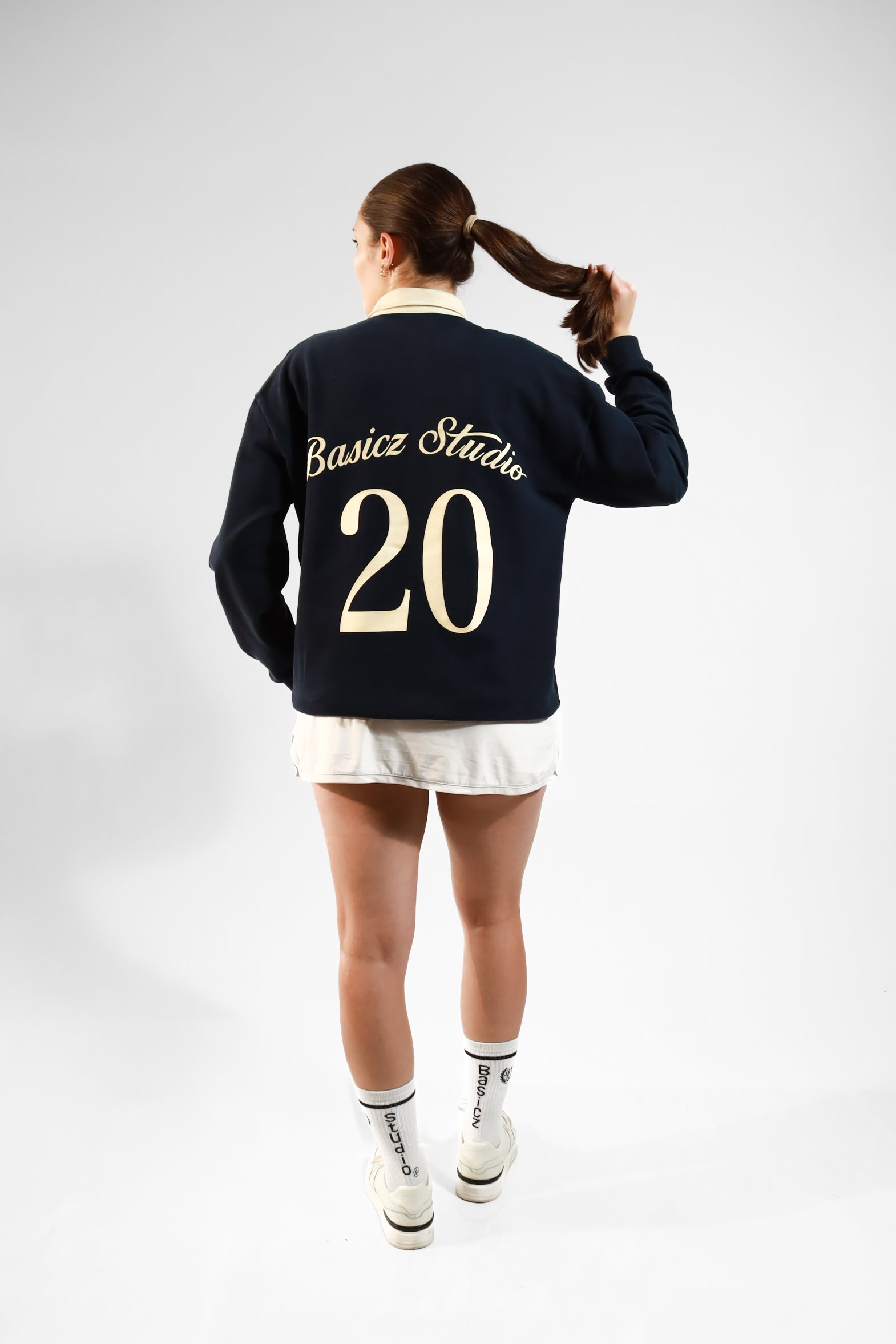 UNITED LONGSLEEVE POLO NAVY BLUE