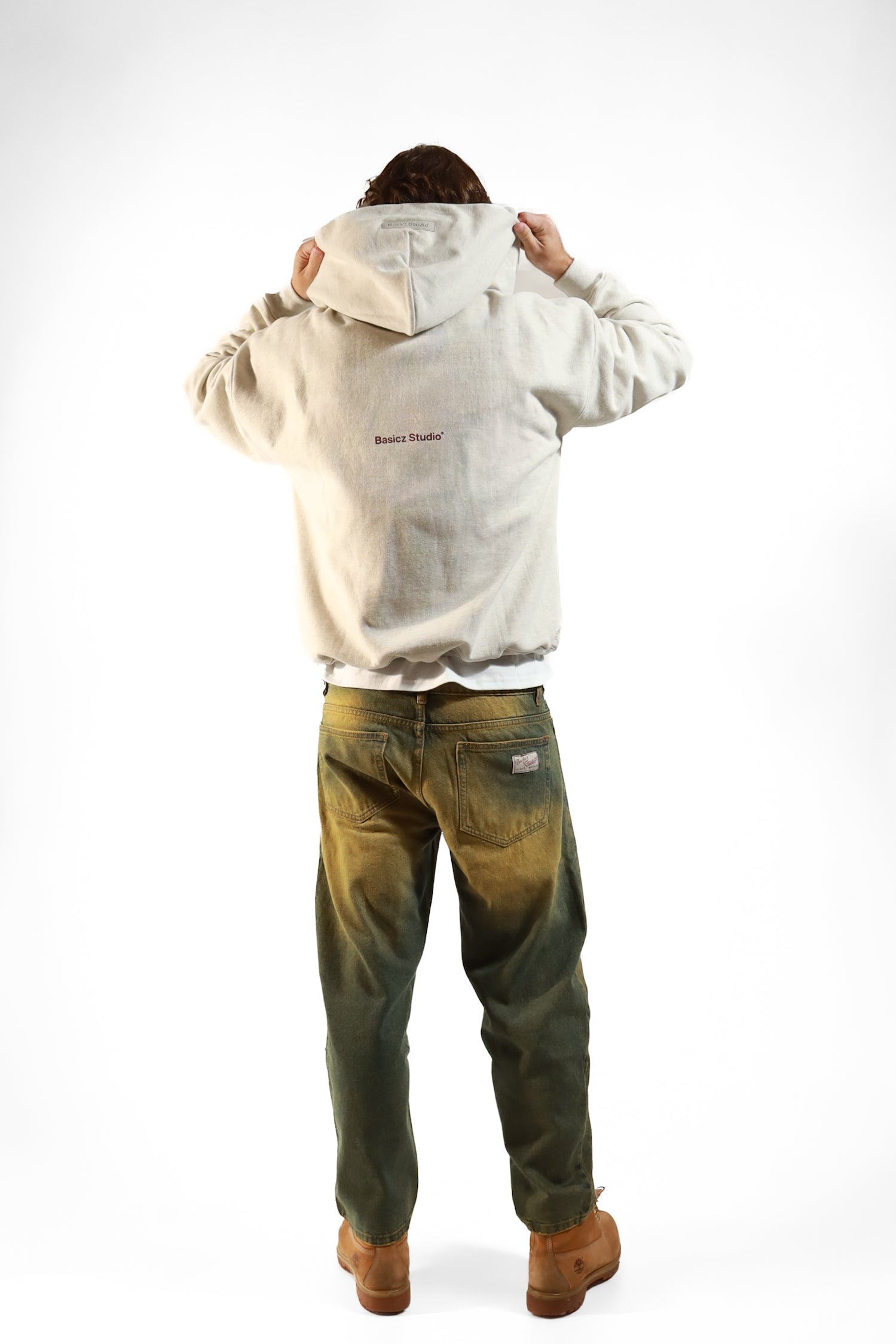 ZIPPER HOODIE OFF WHITE