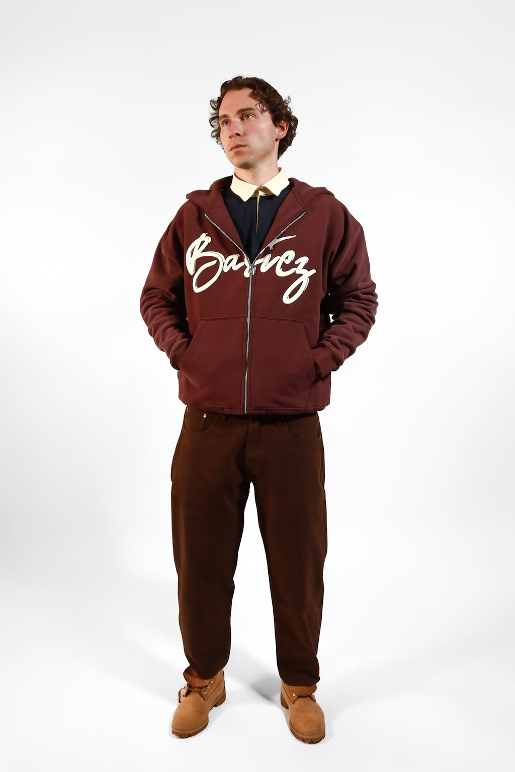 ZIPPER HOODIE VELVET