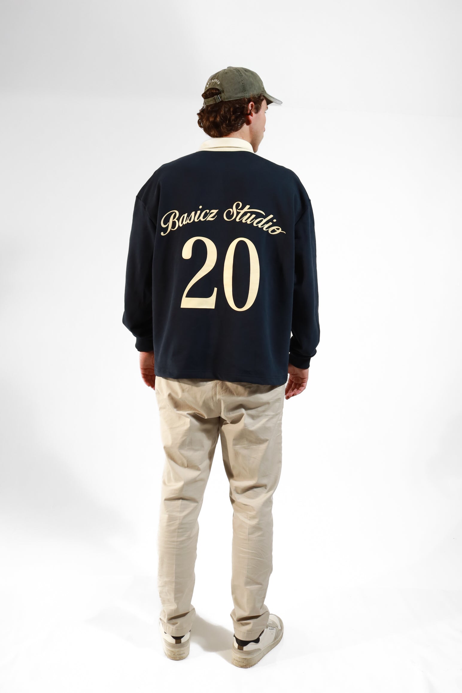 UNITED LONGSLEEVE POLO NAVY BLUE