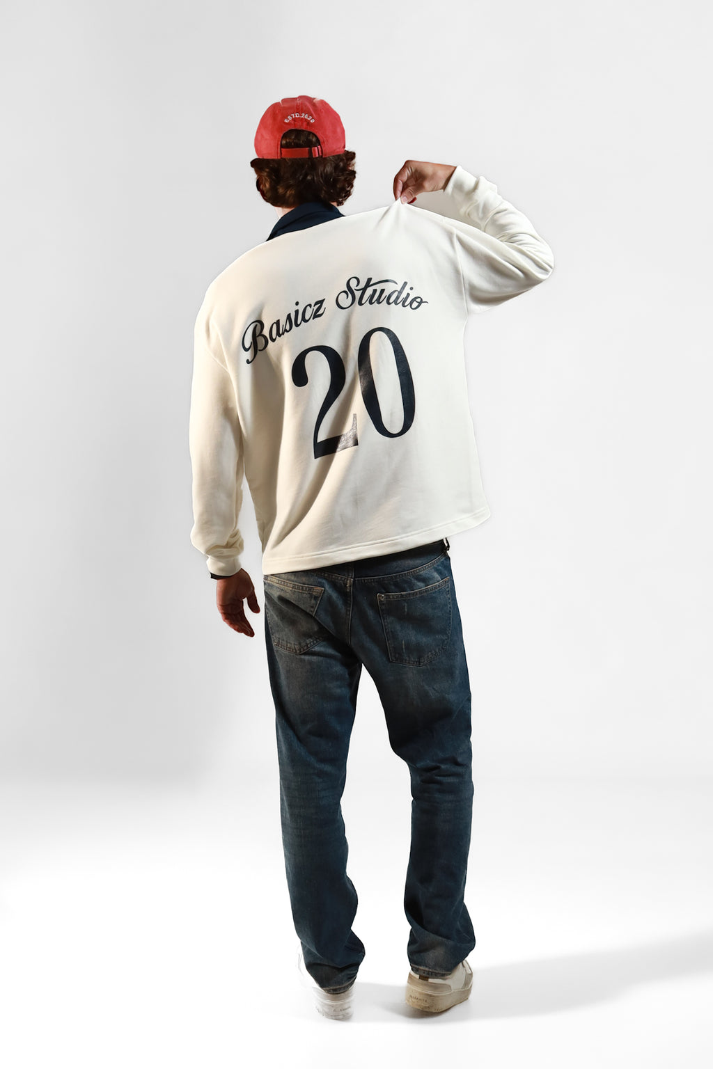 UNITED LONGSLEEVE POLO OFF WHITE