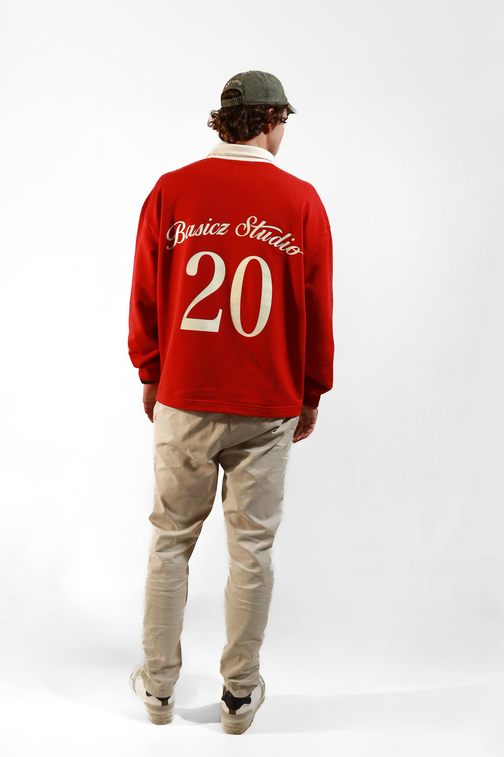 UNITED LONGSLEEVE POLO RED