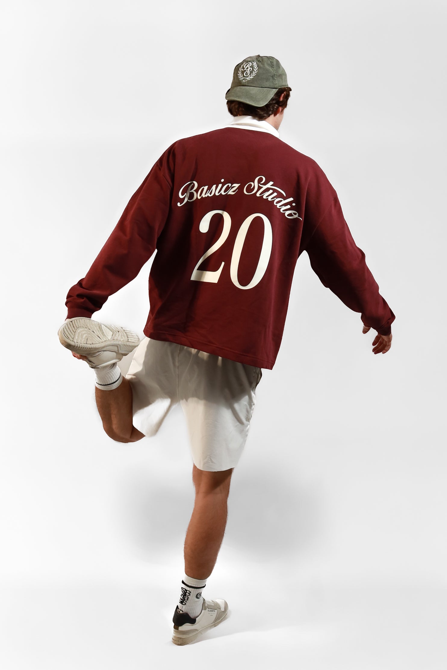 UNITED LONGSLEEVE POLO BURGUNDY