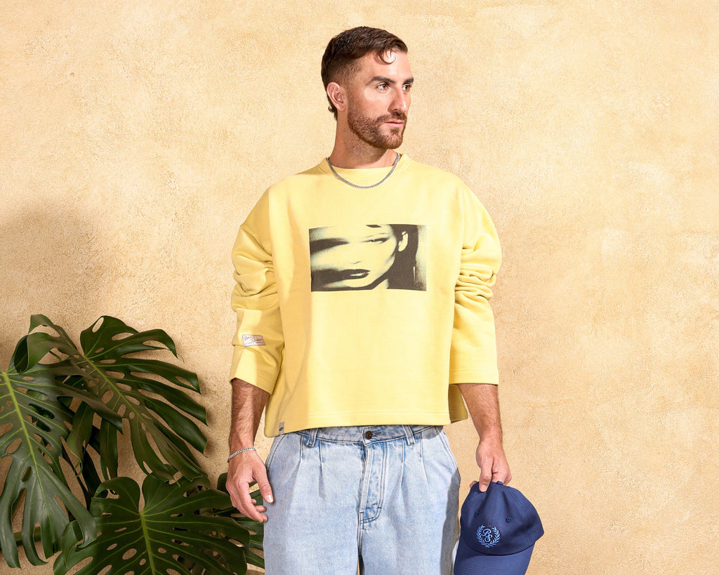 Reverse Crewneck — Honey — foto