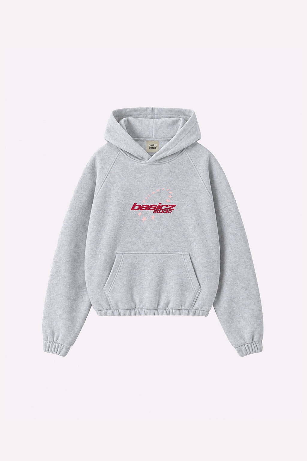 STAR HOODIE LIGHT GREY