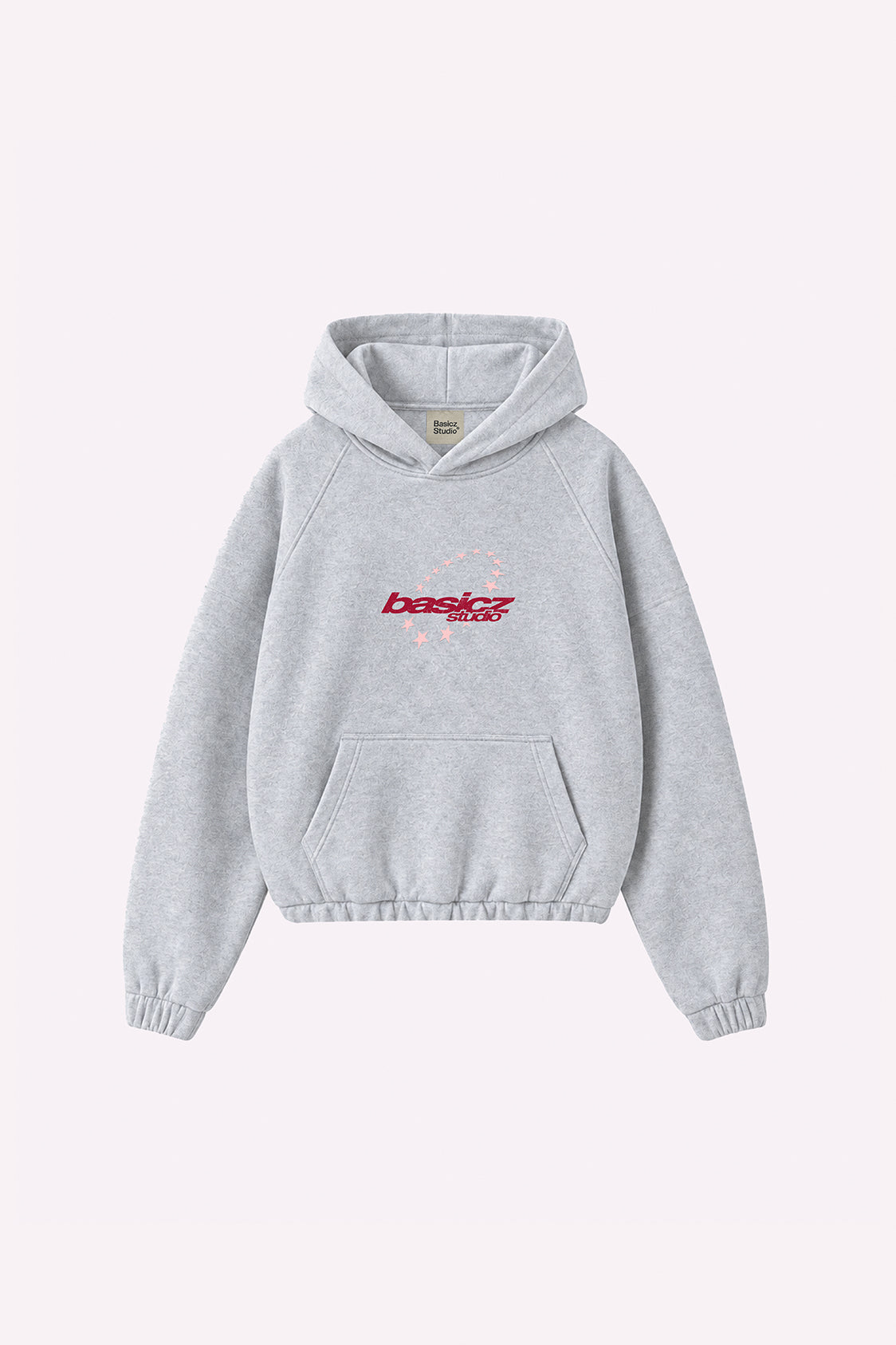 STAR HOODIE LIGHT GREY