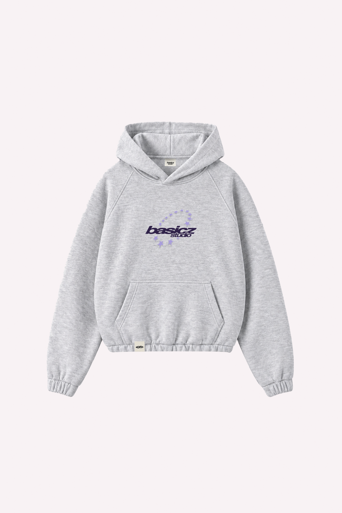 STAR HOODIE GRAY AND LILA
