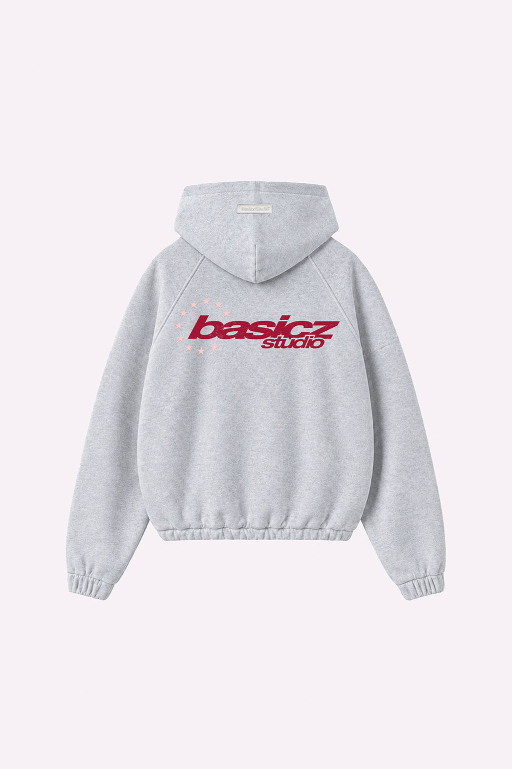 STAR HOODIE LIGHT GREY