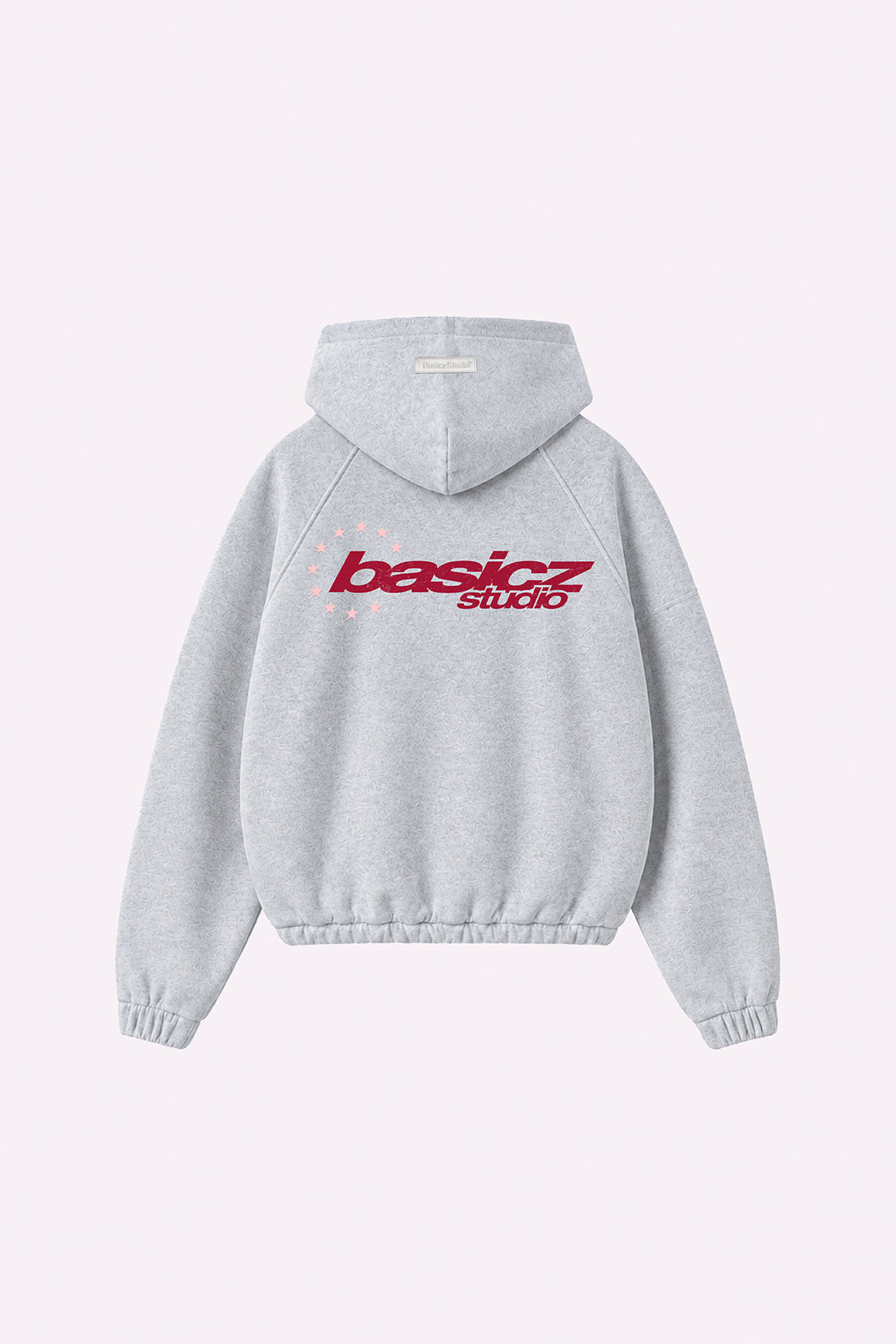 STAR HOODIE LIGHT GREY