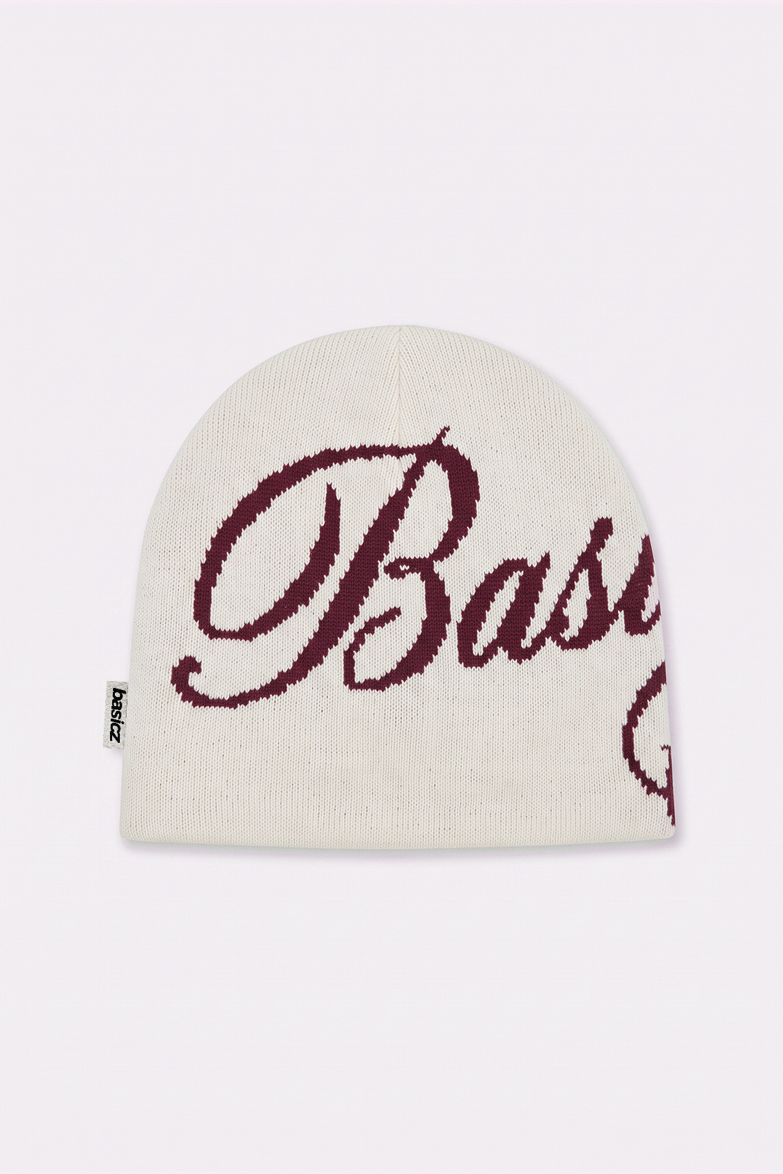 Beanie Script — Cream — frente