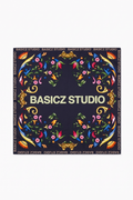 Blooming Sun Black Bandana — frente