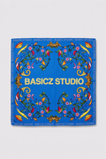 BLOOMING SUN BLUE BANDANA