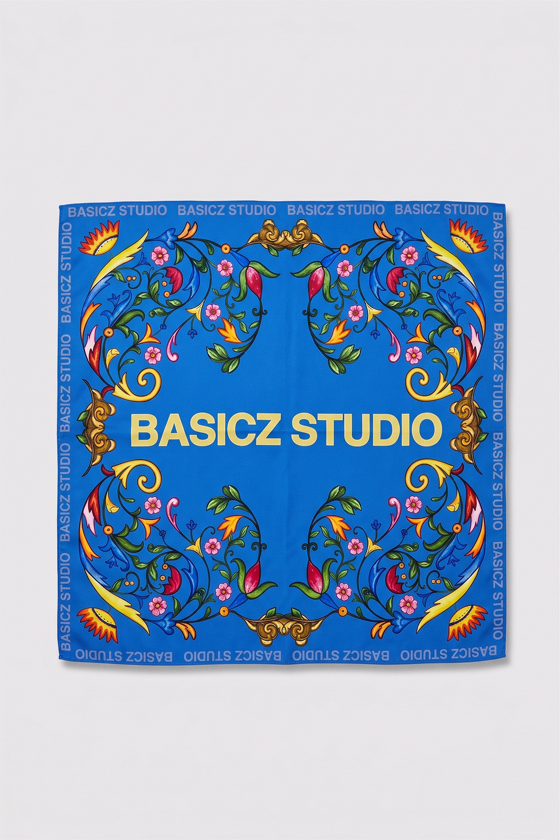 BLOOMING SUN BLUE BANDANA