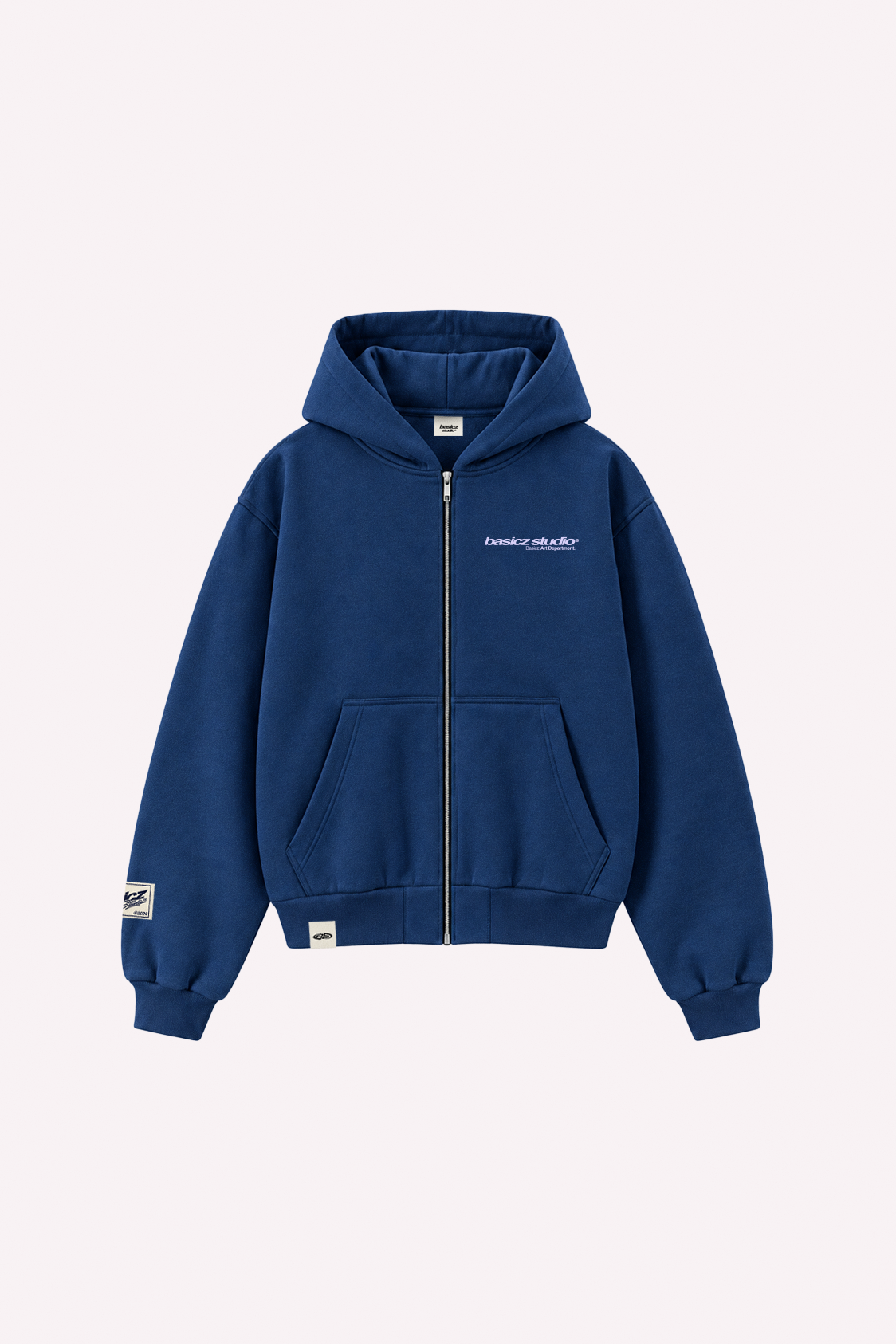 SIGNATURE ZIPPER HOODIE NAVY