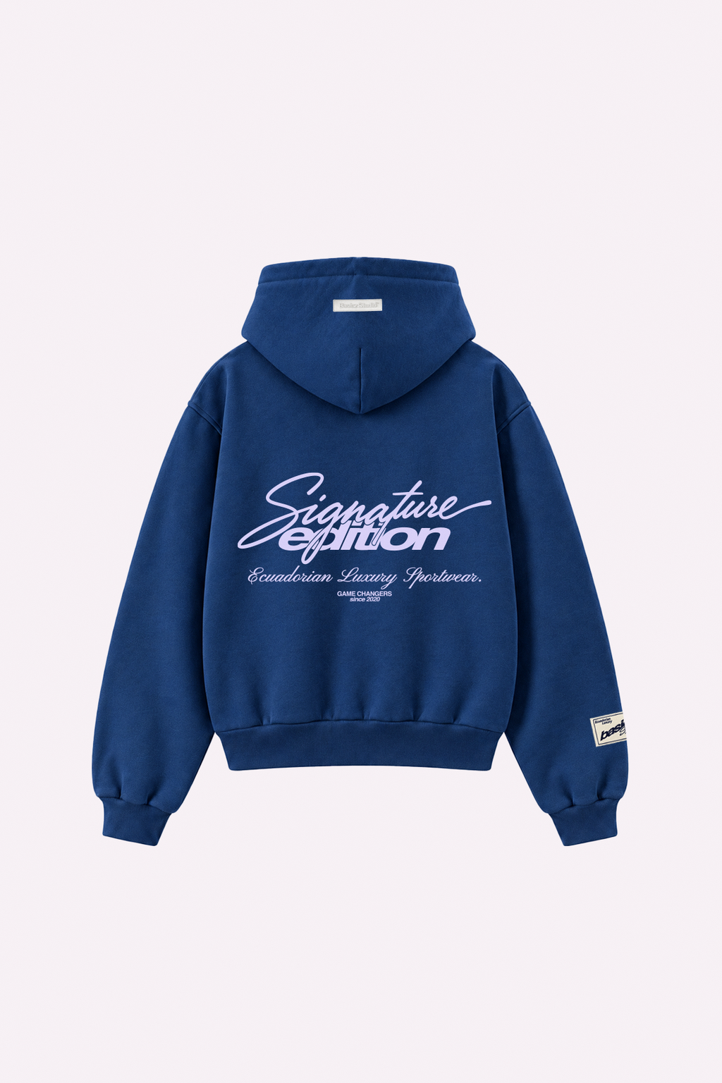 SIGNATURE ZIPPER HOODIE NAVY