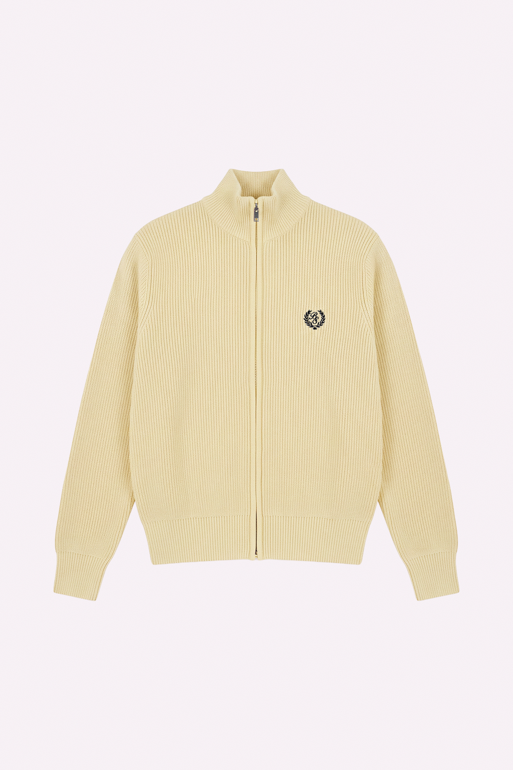 Knit Zip-Up — Butter — frente