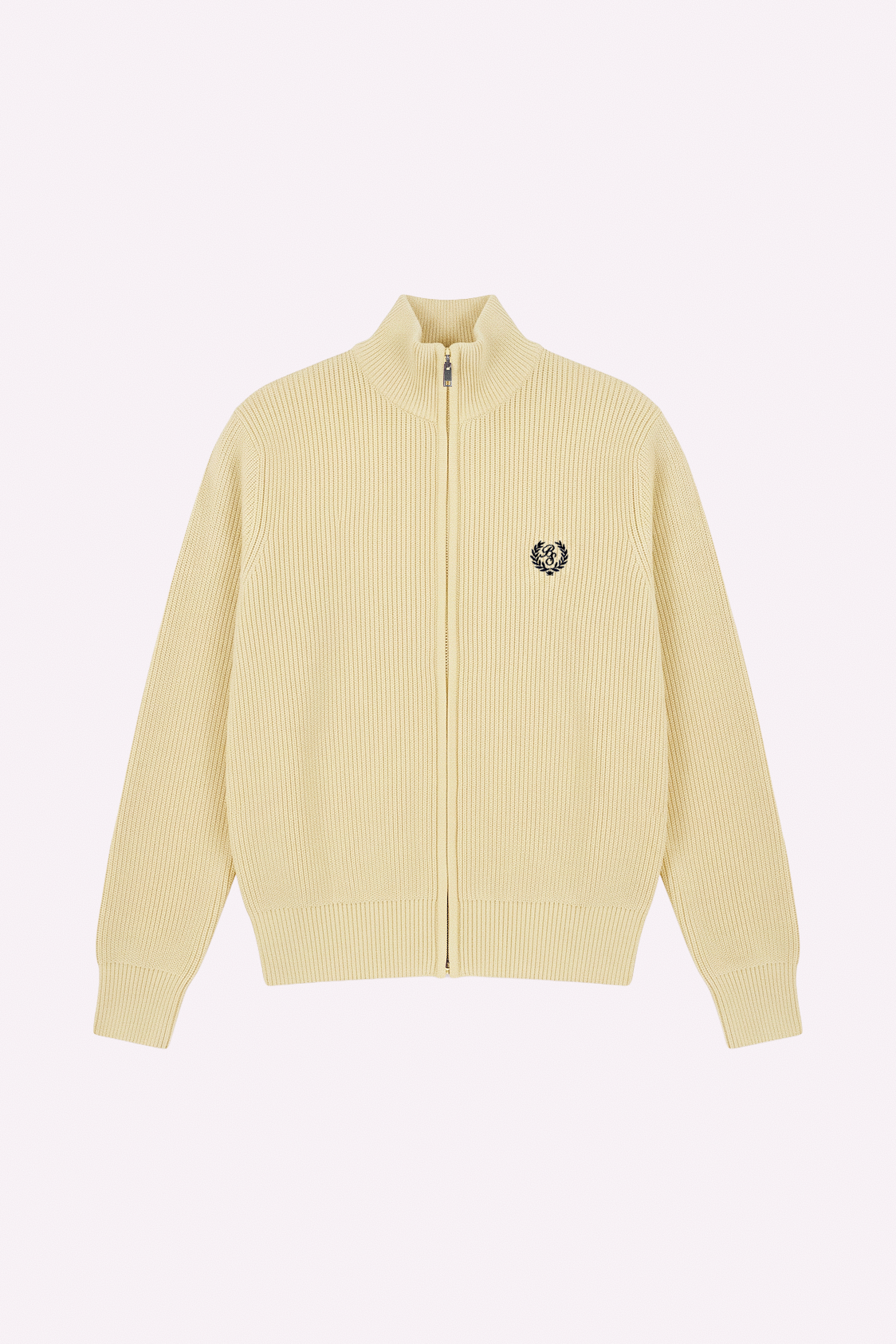 Knit Zip-Up — Butter — frente