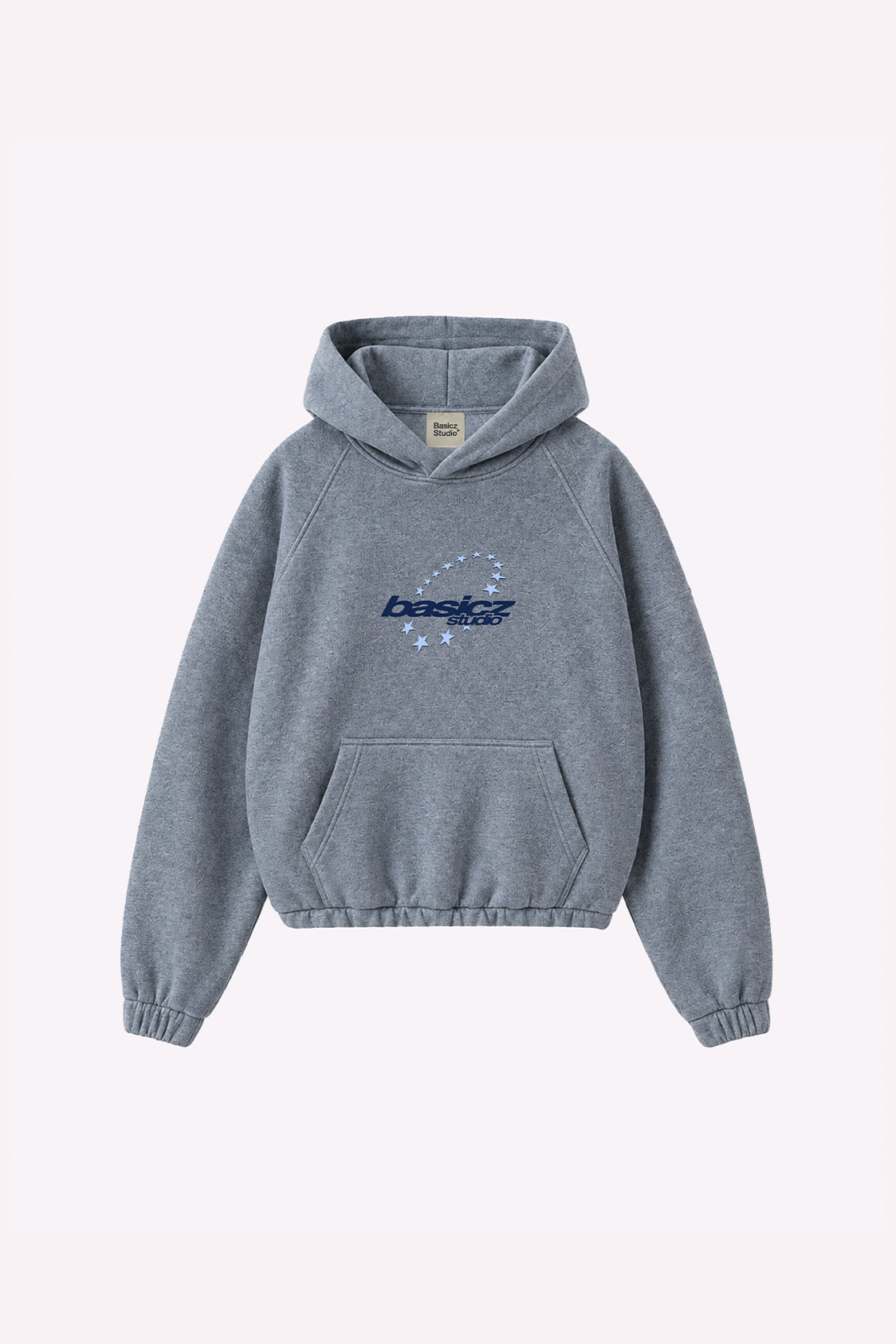 STAR HOODIE  ZEBRA GREY
