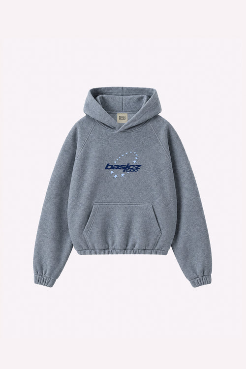 STAR HOODIE  ZEBRA GREY