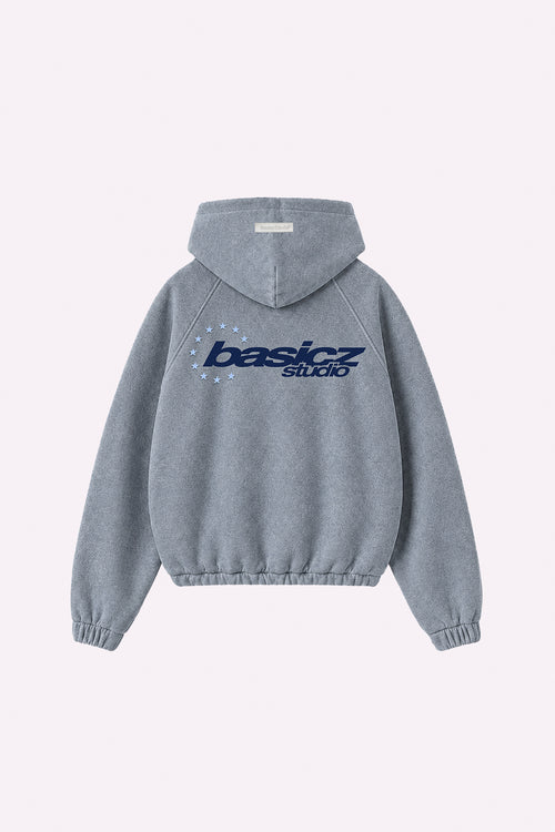 STAR HOODIE DARK GREY
