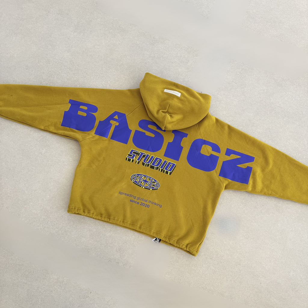 NEW ERA DARK MUSTARD HODIE