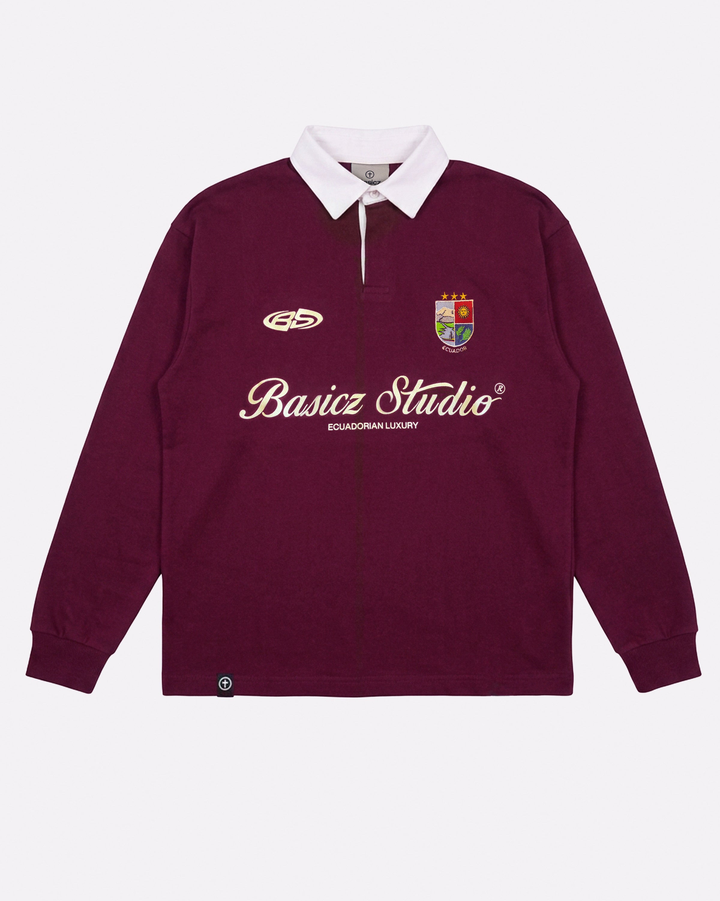 UNITED LONGSLEEVE POLO BURGUNDY