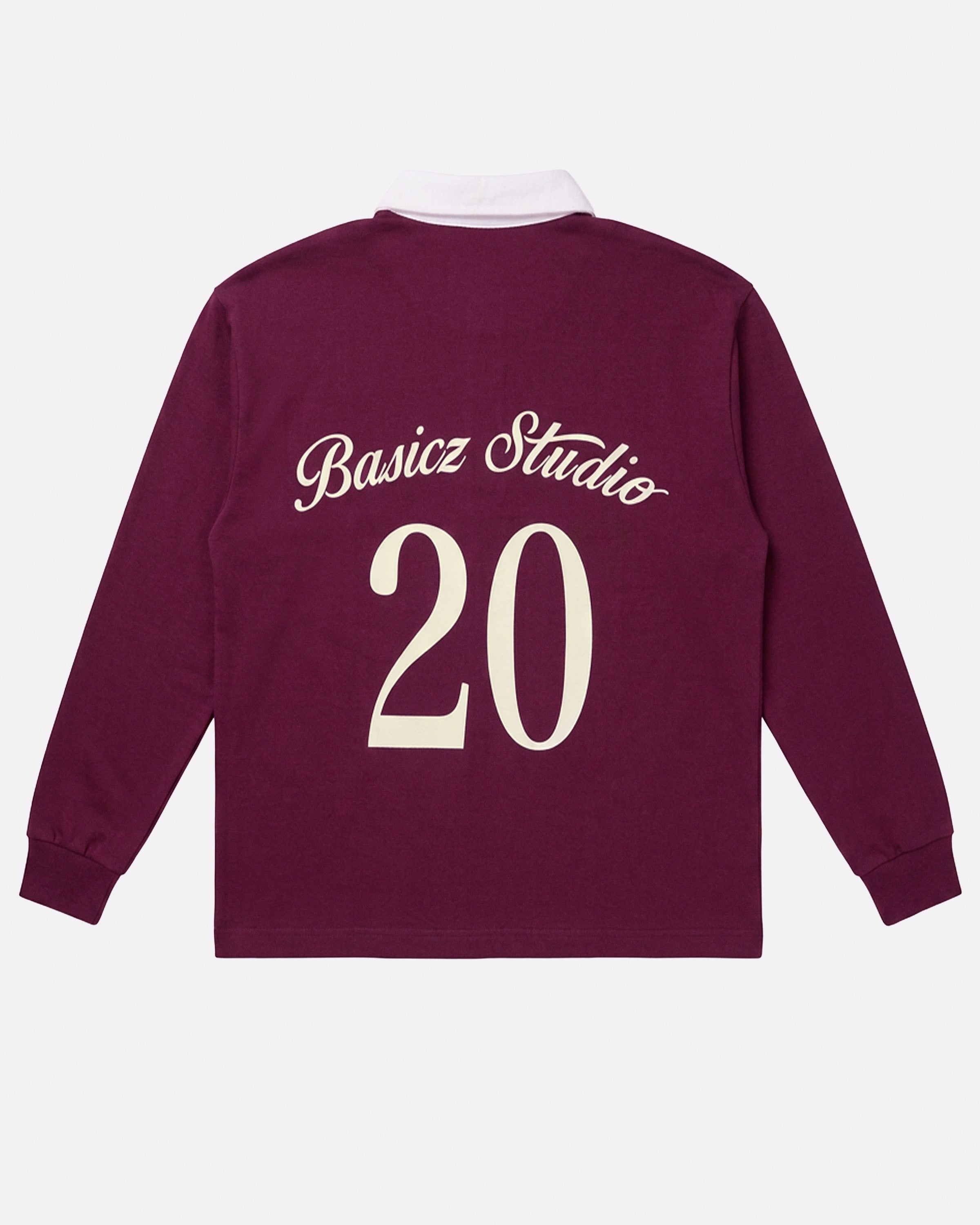 UNITED LONGSLEEVE POLO BURGUNDY