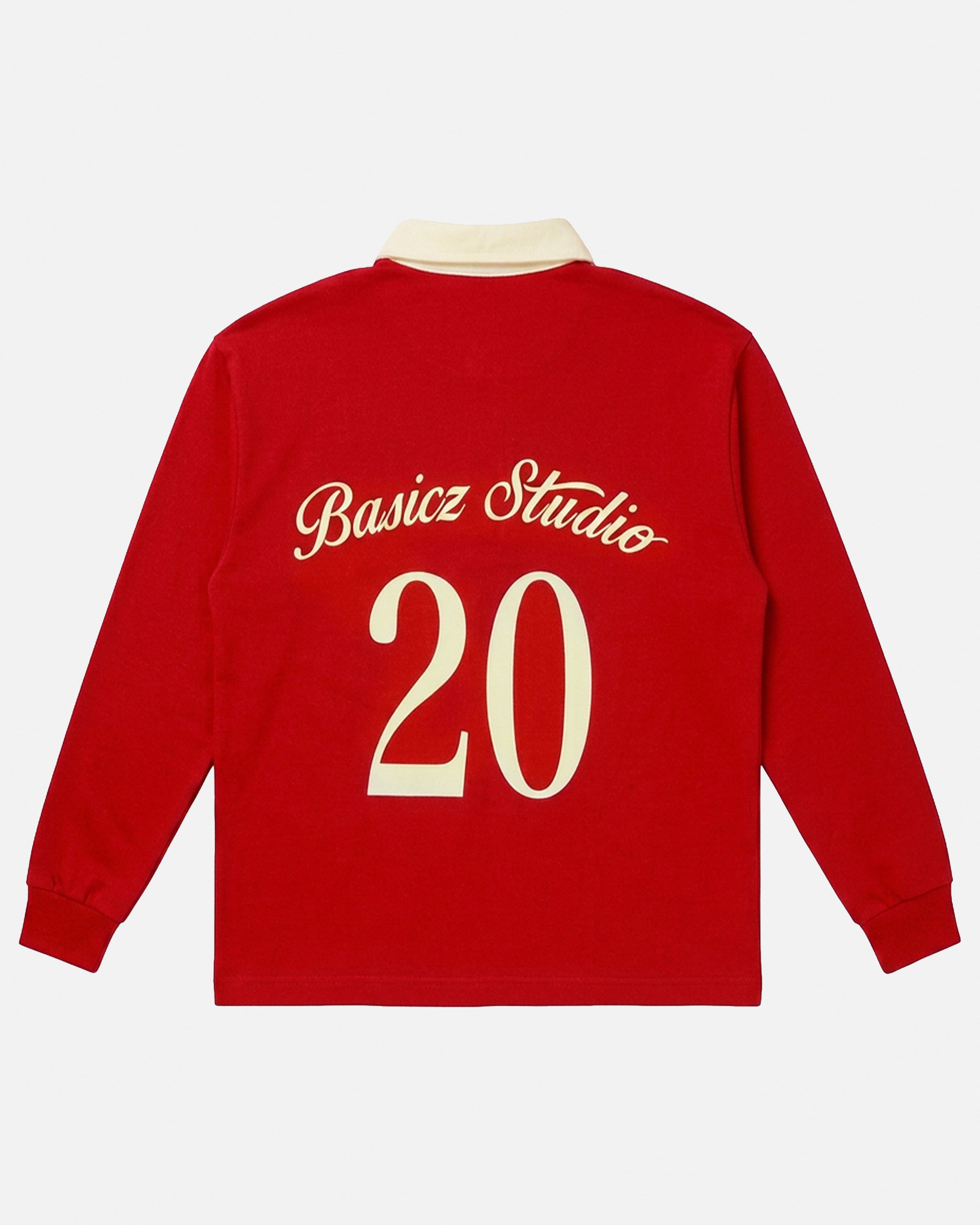 UNITED LONGSLEEVE POLO RED