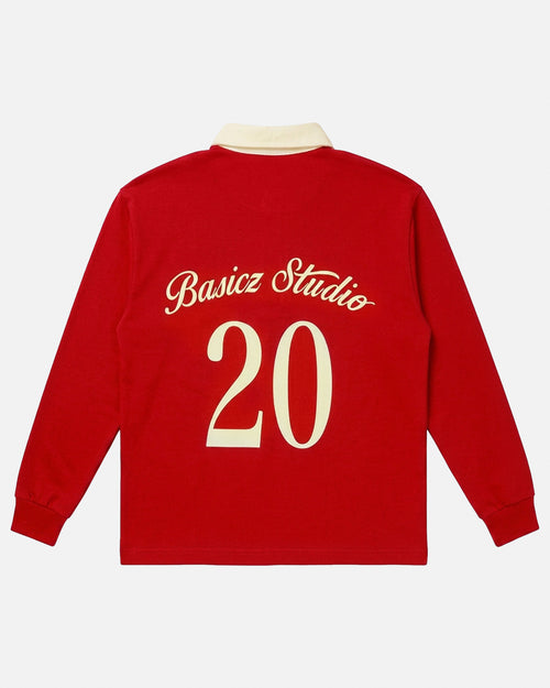 UNITED LONGSLEEVE POLO RED