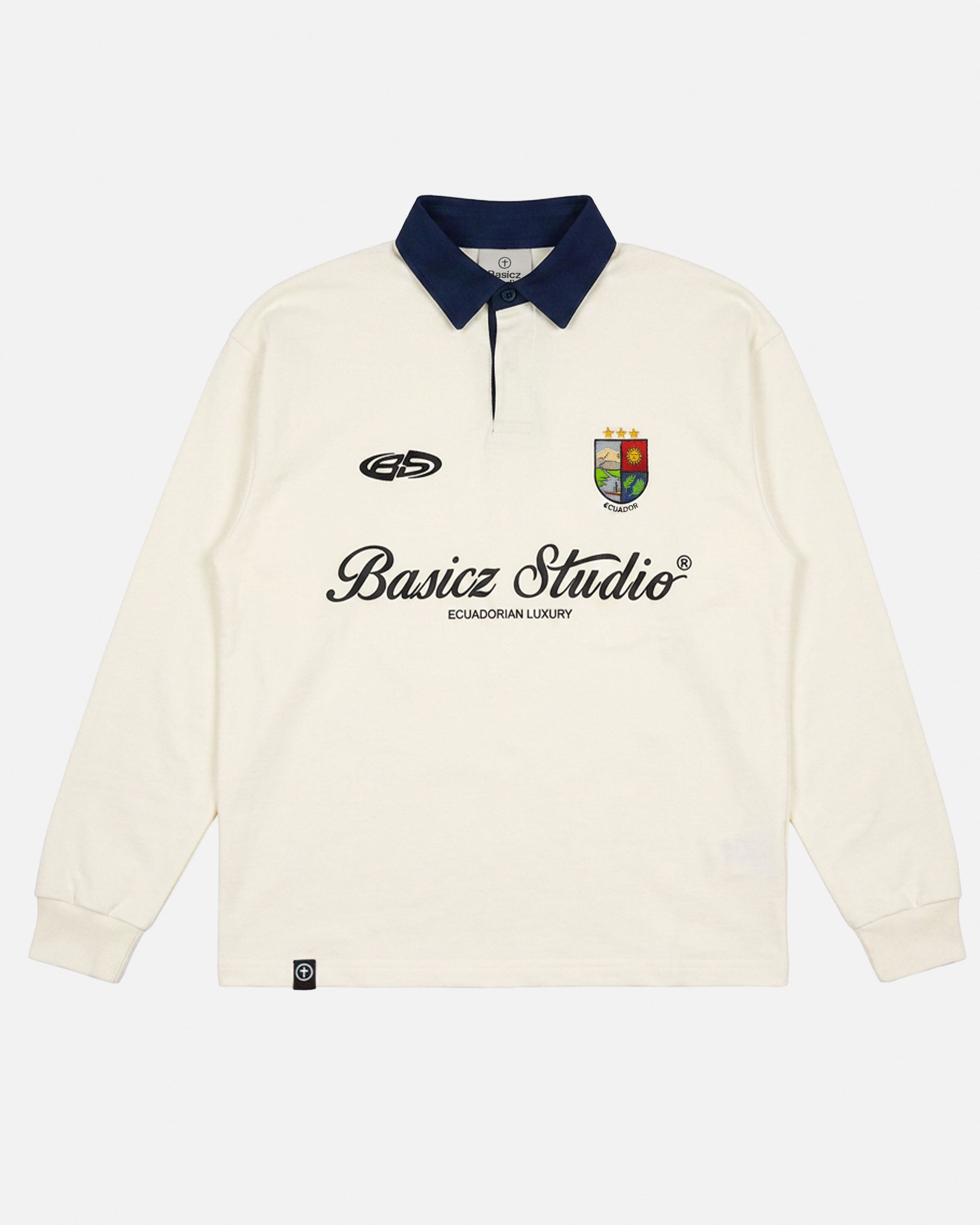 UNITED LONGSLEEVE POLO OFF WHITE
