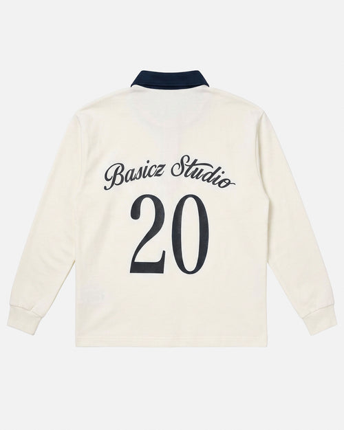 UNITED LONGSLEEVE POLO OFF WHITE