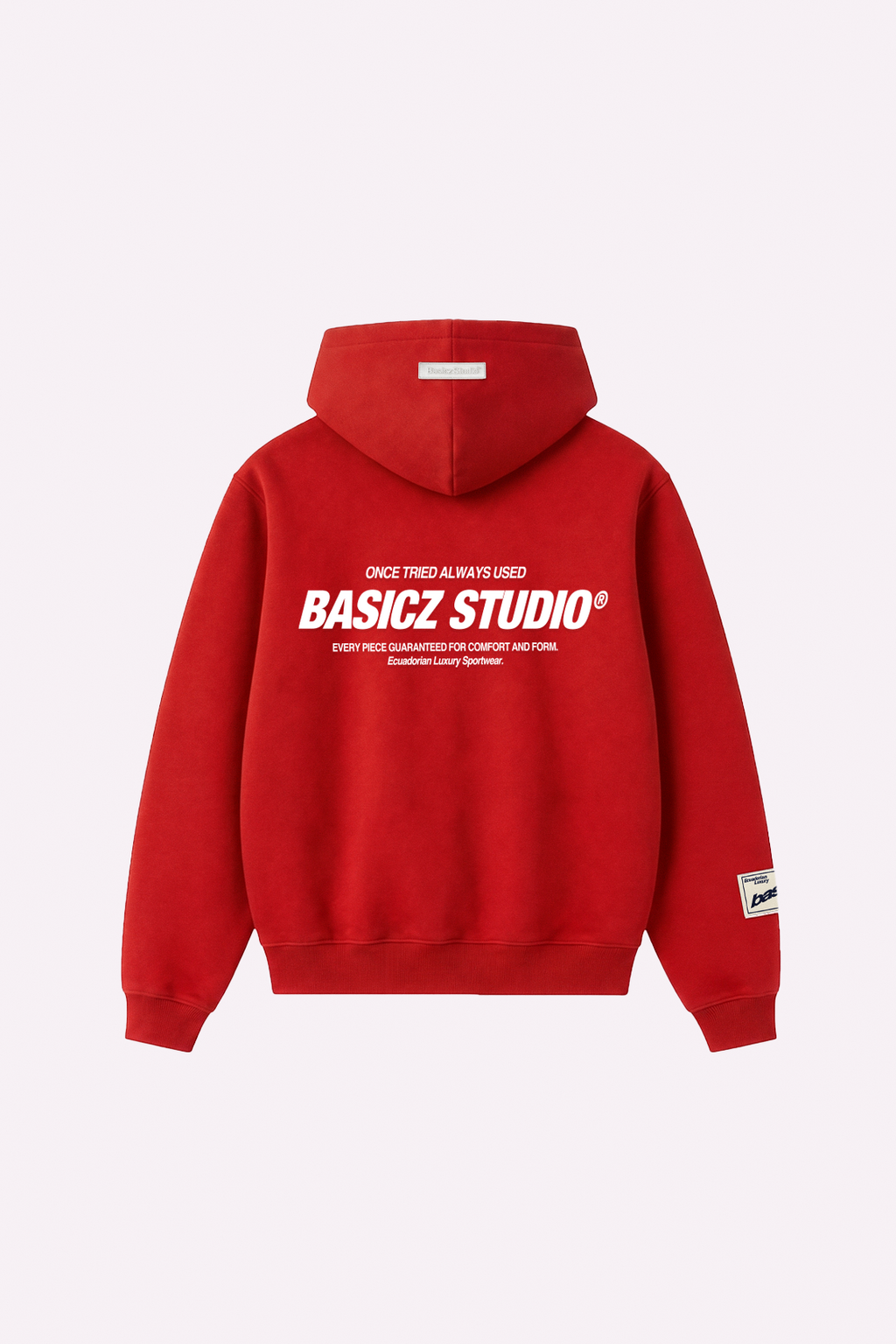 Loyalty Hoodie — Red — espalda