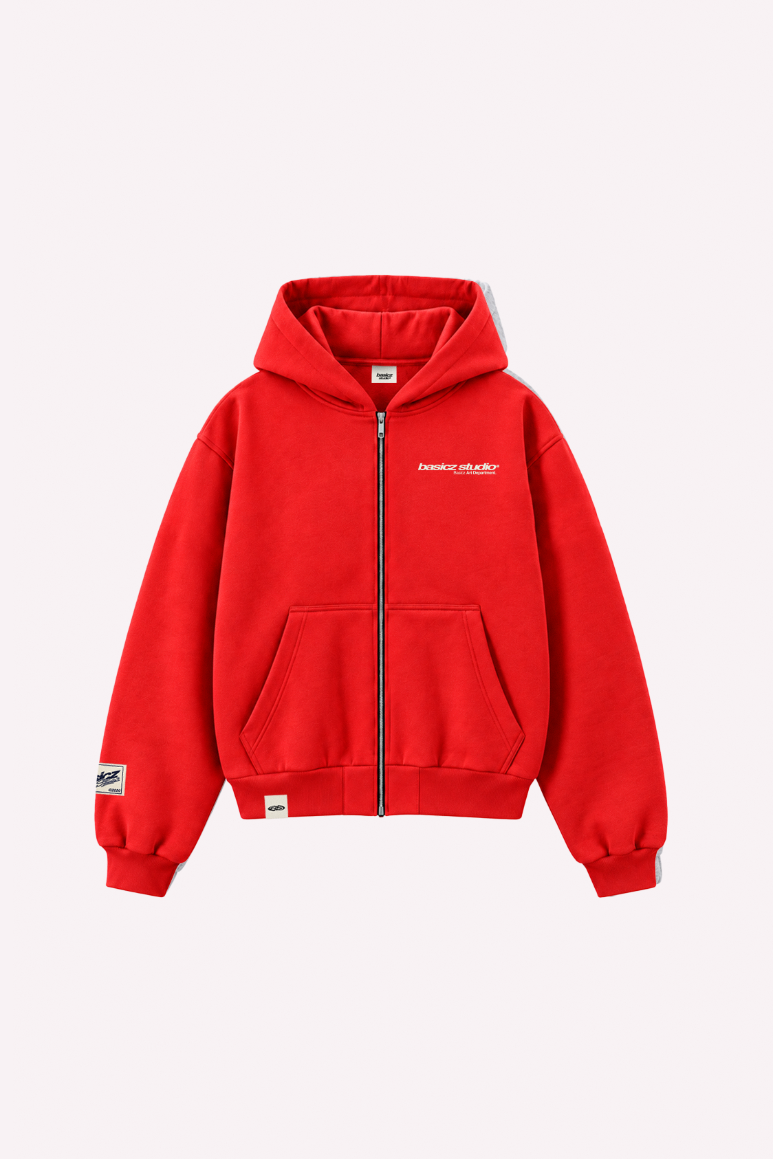 SIGNATURE ZIPPER HOODIE RED
