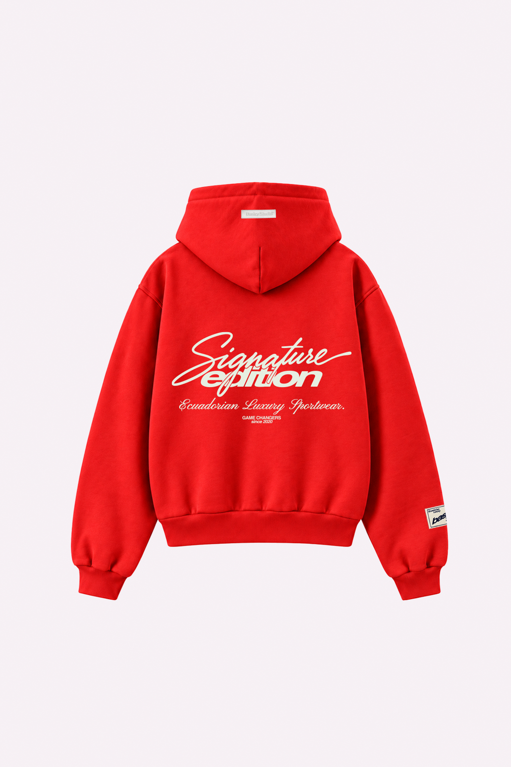 SIGNATURE ZIPPER HOODIE RED
