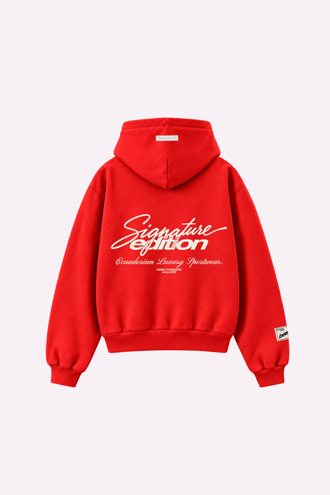SIGNATURE ZIPPER HOODIE RED