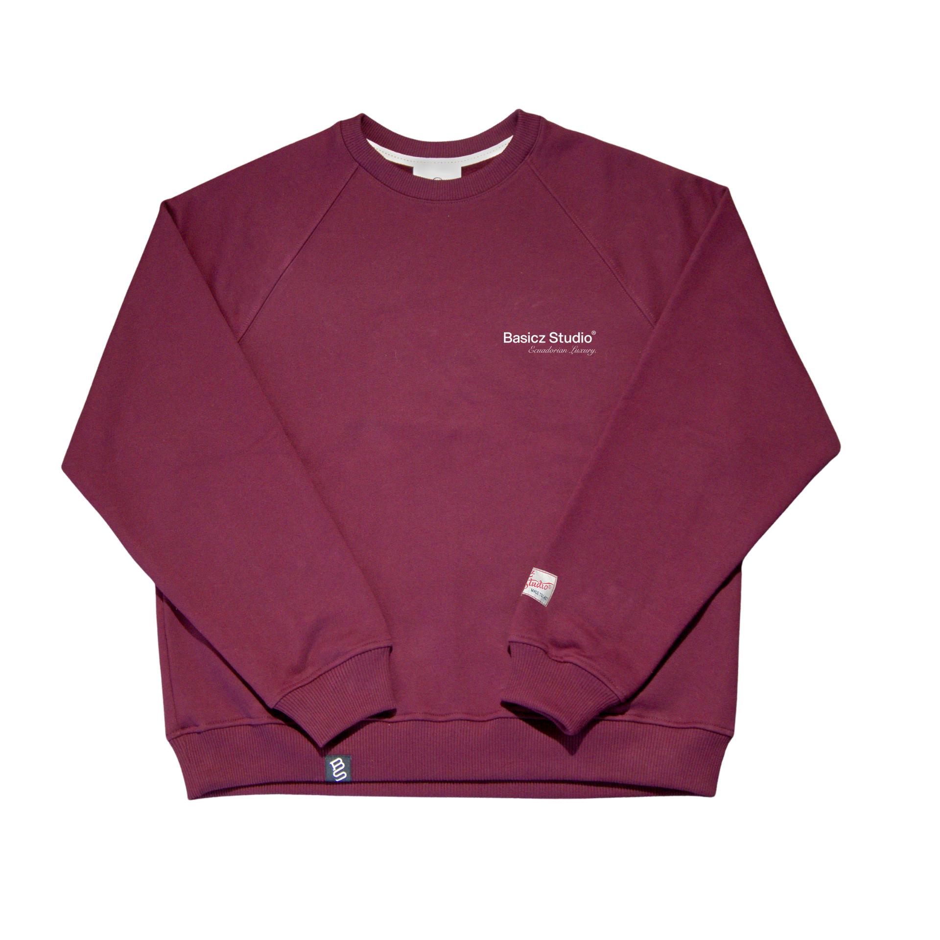 Born 4 More Angel Crewneck Merlot