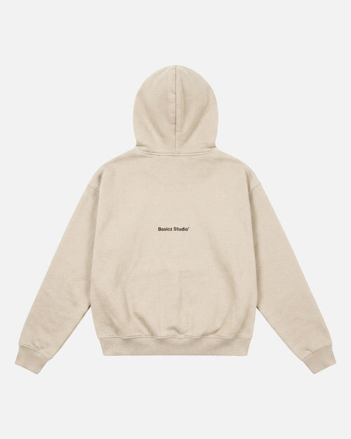 ZIPPER HOODIE OFF WHITE