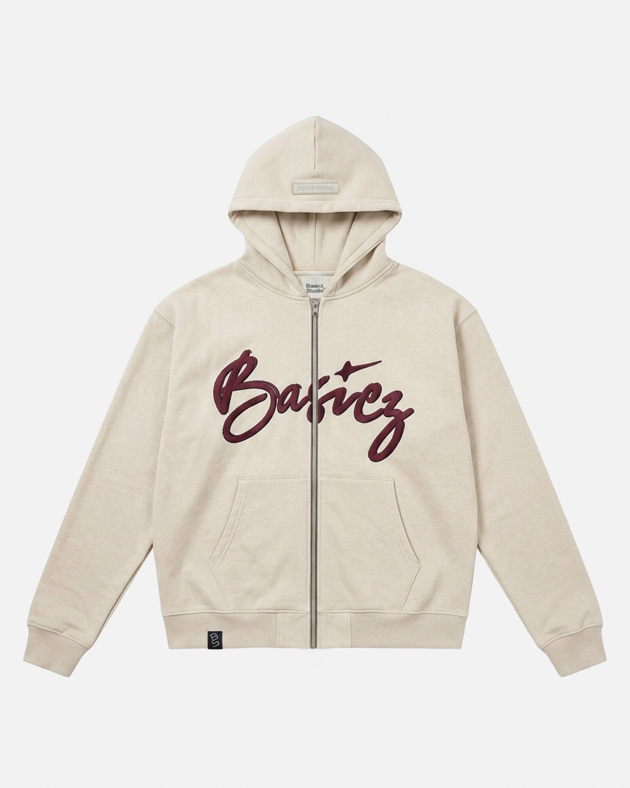 ZIPPER HOODIE OFF WHITE