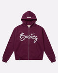 ZIPPER HOODIE VELVET
