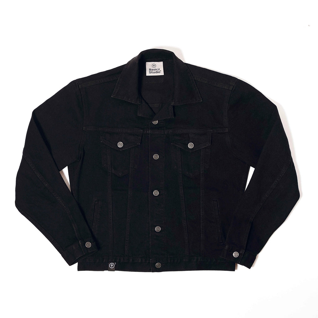 Black Trucker Jacket - Basicz Studio®