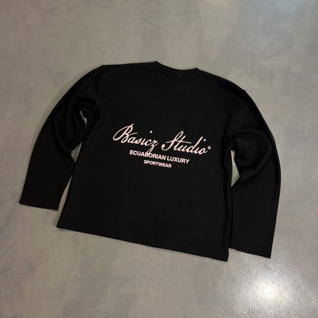 IKIGAI BLACK LONG SLEEVE FRONT